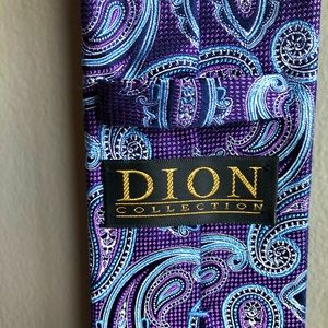 Purple Paisley Dion Tie
